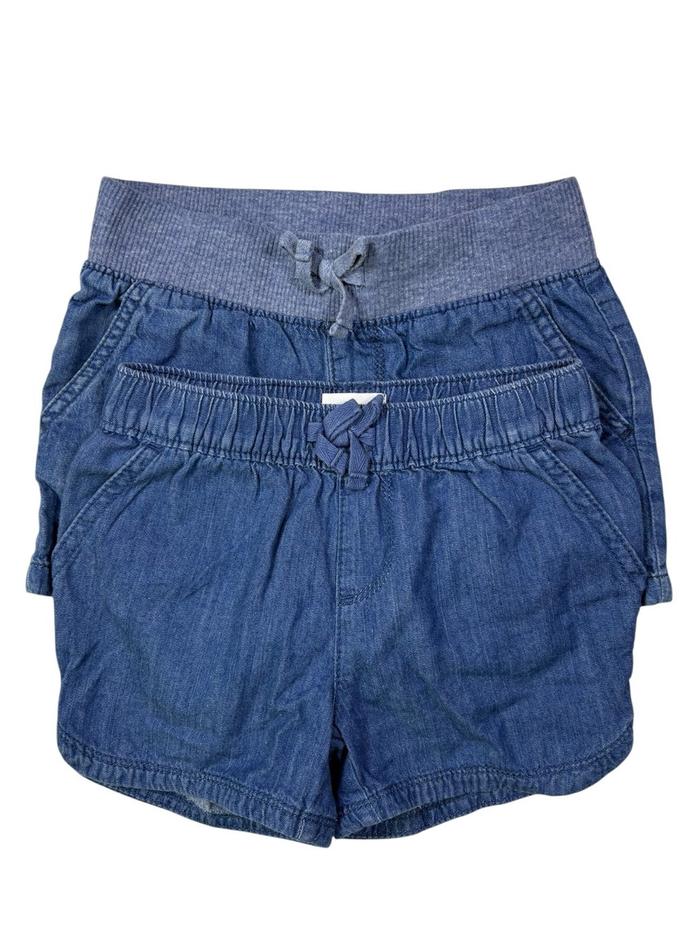 Children’s Place Girls “Bundle” Blue Soft Denim Pull-On Shorts